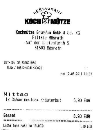 pfid Hffner Kochmtze Restaurant